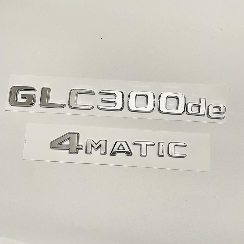 Car Tail Rear Trunk Badge Emblem Letter Stickers For Mercedes Benz GLC X253 GLC260 GLC300de GLC350 GLC200 4MATIC GLC250d GLC350e