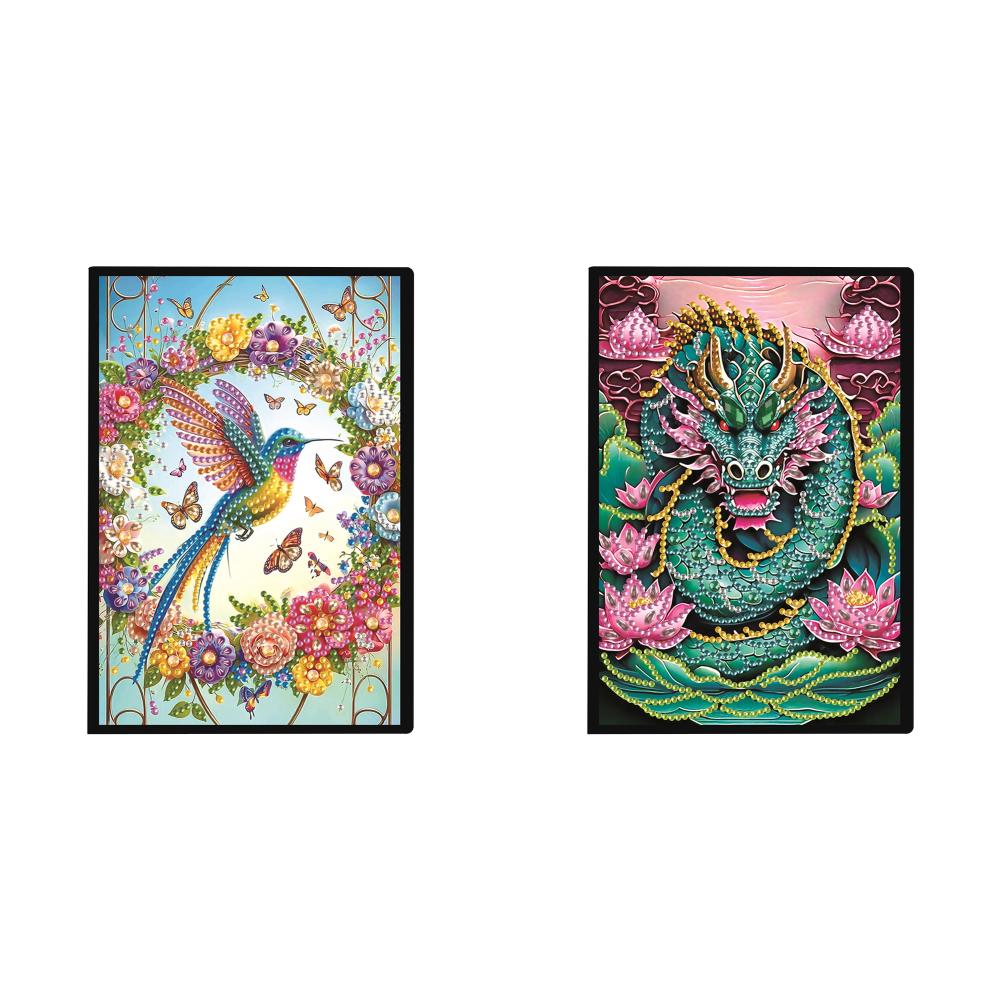 

Special Shaped Hummingbird 5D DIY Diamond Painting Notebook for Adults Beginners