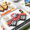 Concentration Training Mushroom Nail Puzzle Toy Color Perception Peg Puzzle Toy 3D Puzzle Toy  Baby