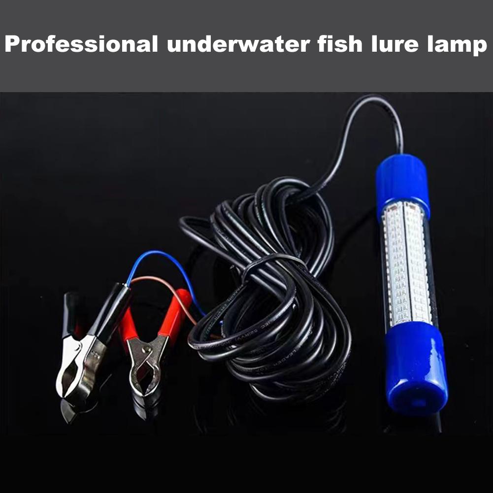Underwater Fishing Light 50W Submersible Fishing Light 12-24V Fish Lure Bait Finder Lamp Waterproof for Night Fishing