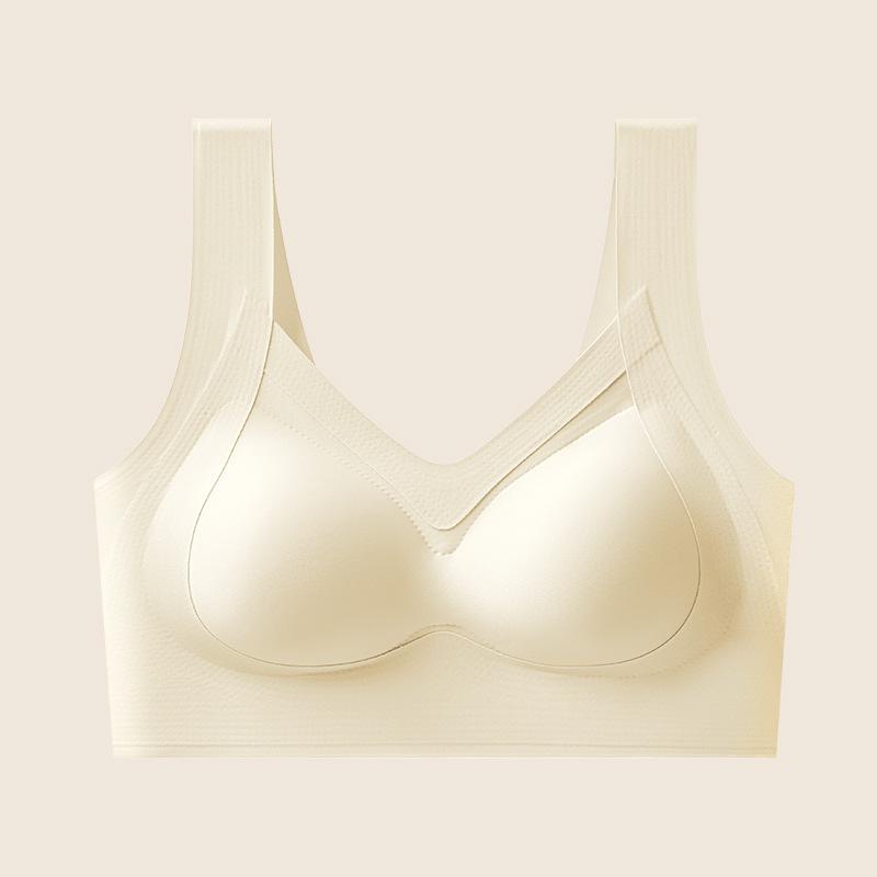 Women's Seamless Push Up Beauty Back Bra, Wireless Fixed Lift Tank Top, Anti-Sagging Side Support Bra