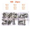 304 Stainless Steel Hexagon Hex Socket Head Button Allen Screw Set M2 M2.5 M3 M4 M5 M6 M8 M10 Allen Hex Socket Button Head Screw