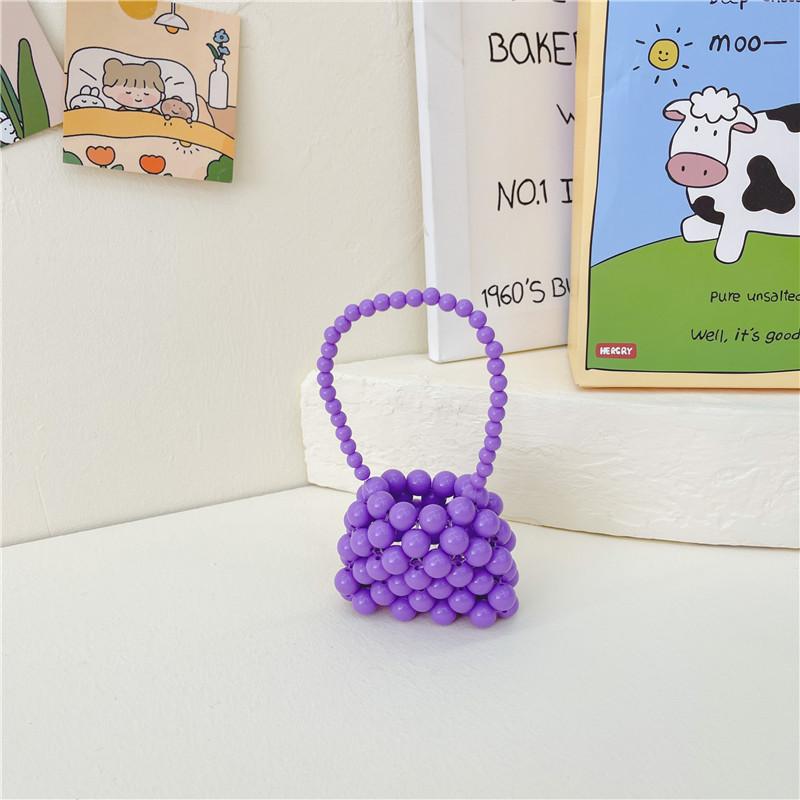 Adorable Mini Children's Handcrafted Pearl Bag For Girls Compact Crossbody Style