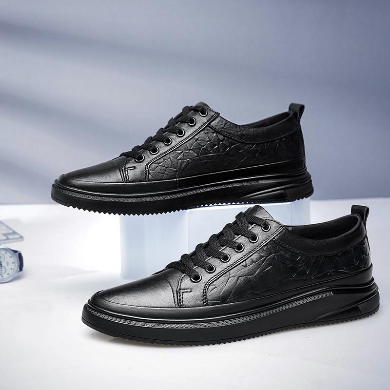 Mode Neue Herren Freizeitschuhe Handgefertigt Vintage Herren Skateboard Schuhe Luxusmarke Herren Vulkanisierte Schuhe Echtleder Sneakers