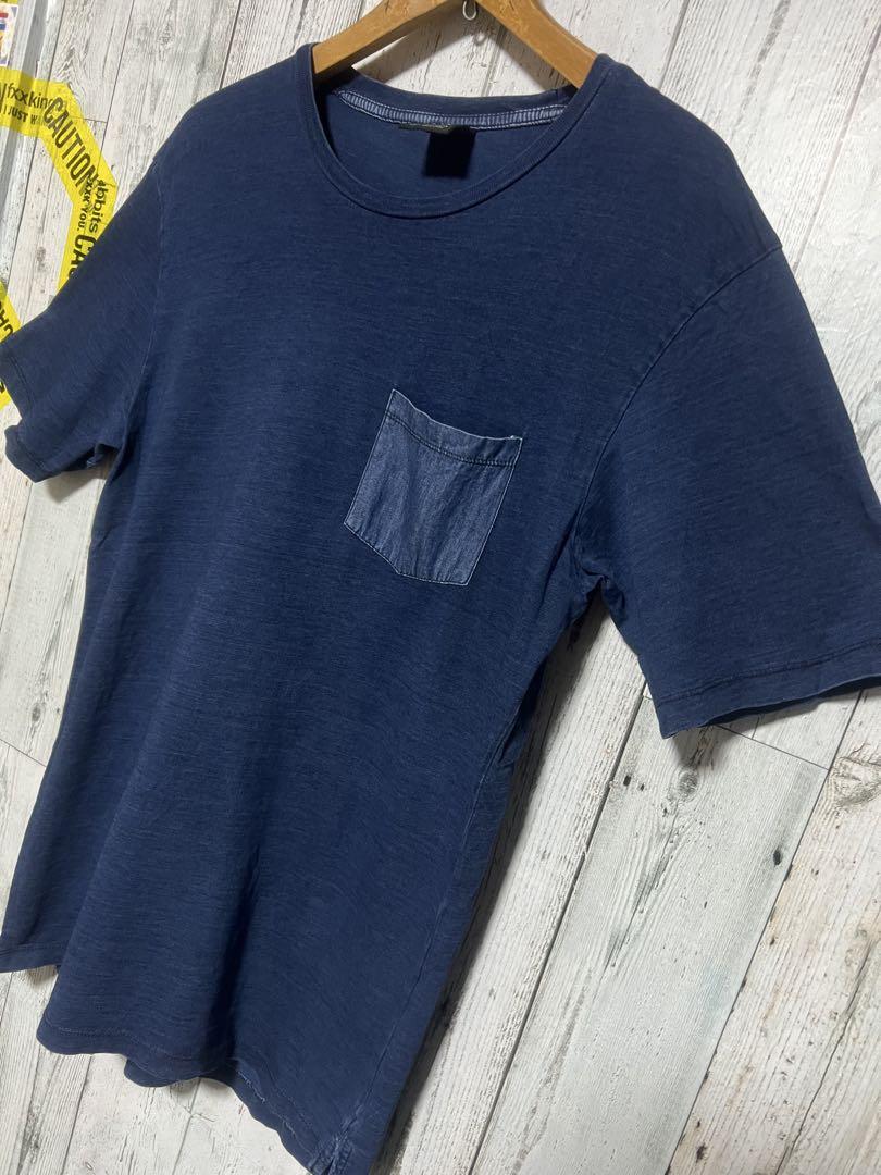 

[USED] Extremely limited edition ZARA cut and sew Pocket indigo denim BLUE