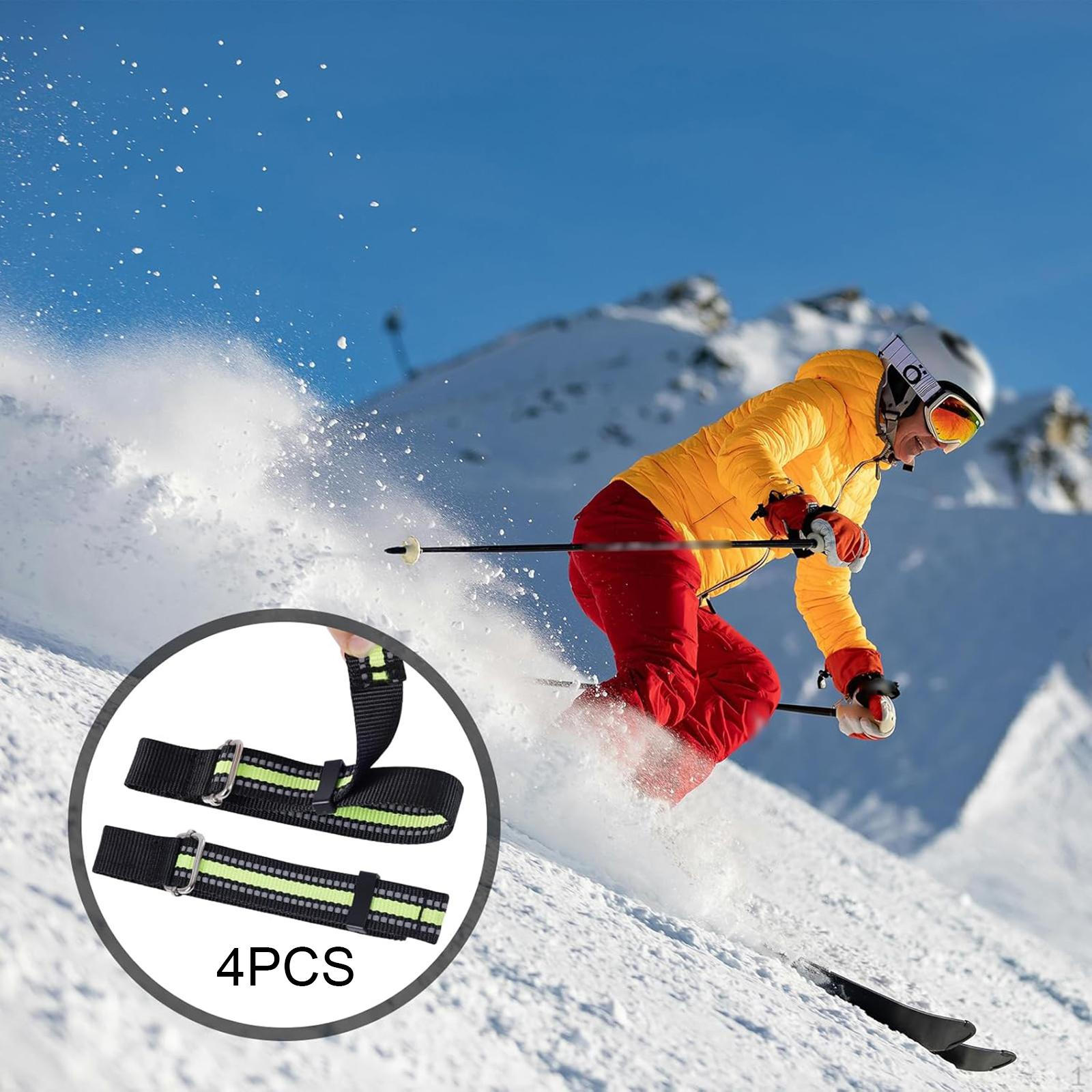 

Ski Brake Retainer Strap Accessories Binding Bands for Skateboarding Snowboard 4PCS
