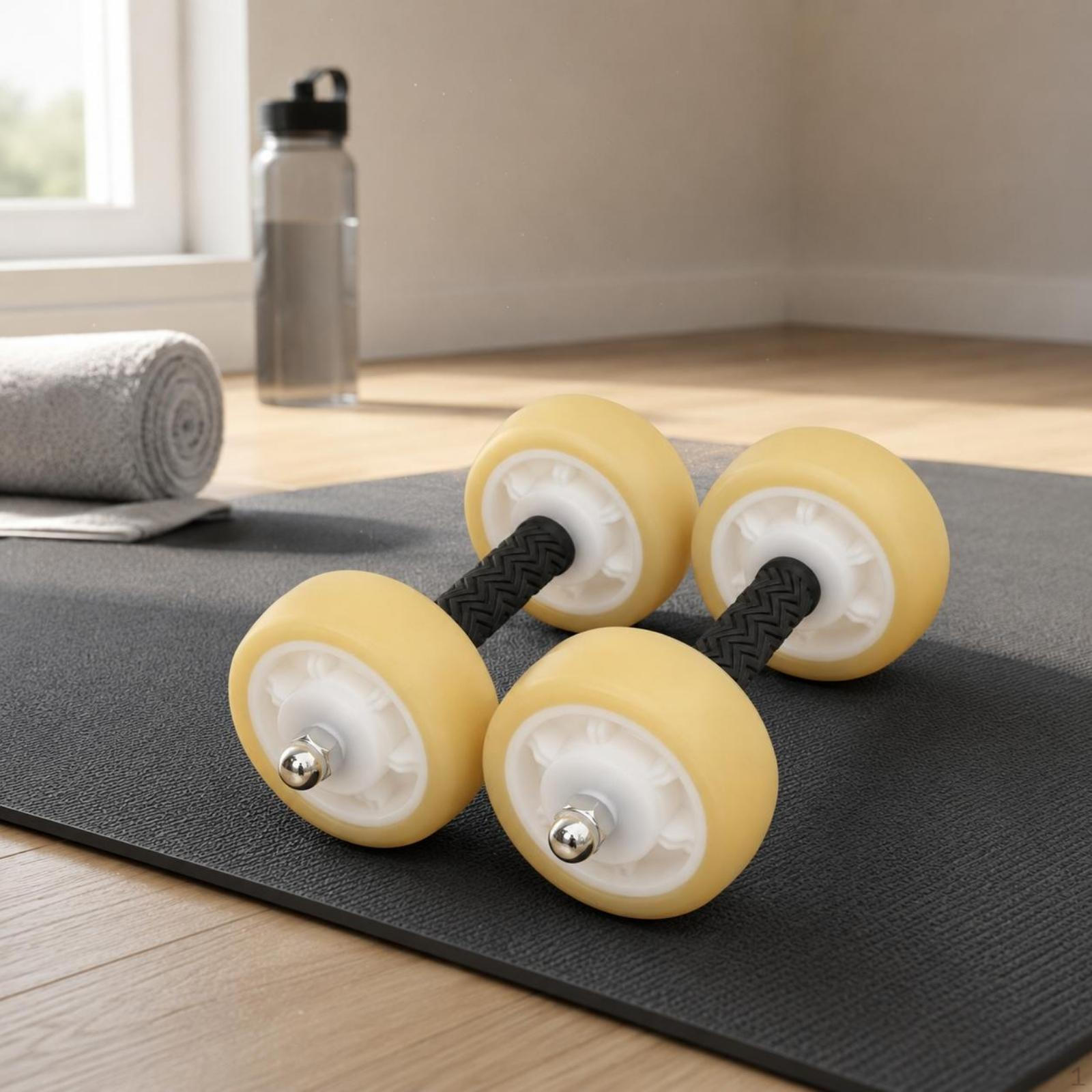 FourWheel Core Training Roller Textured Handle