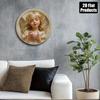 Vintage Shy Angel Metal Sign Gold Wings Retro Wall Decor Home Bar Kitchen