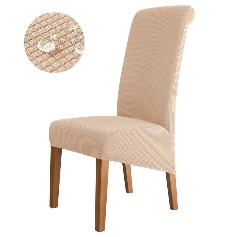 Waterproof Chair Cover Dining Room Stretch Chair Covers for M Large Chair Polar Fleece Seat Slipcovers for Party Wedding Home