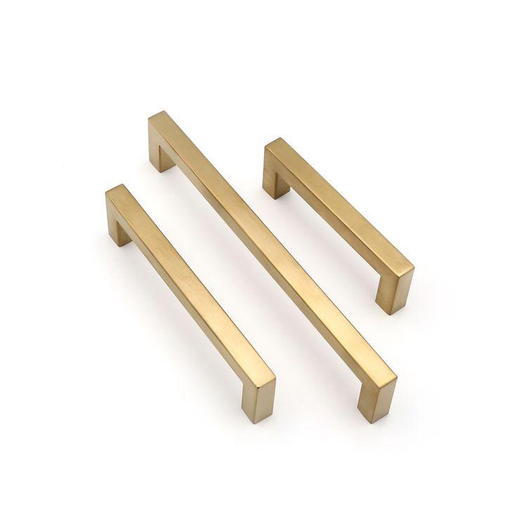 Modern Style Cabinet Drawer Handle Knob Hollow Stainless Steel Door Square Furniture Cupboard Handle Hardware