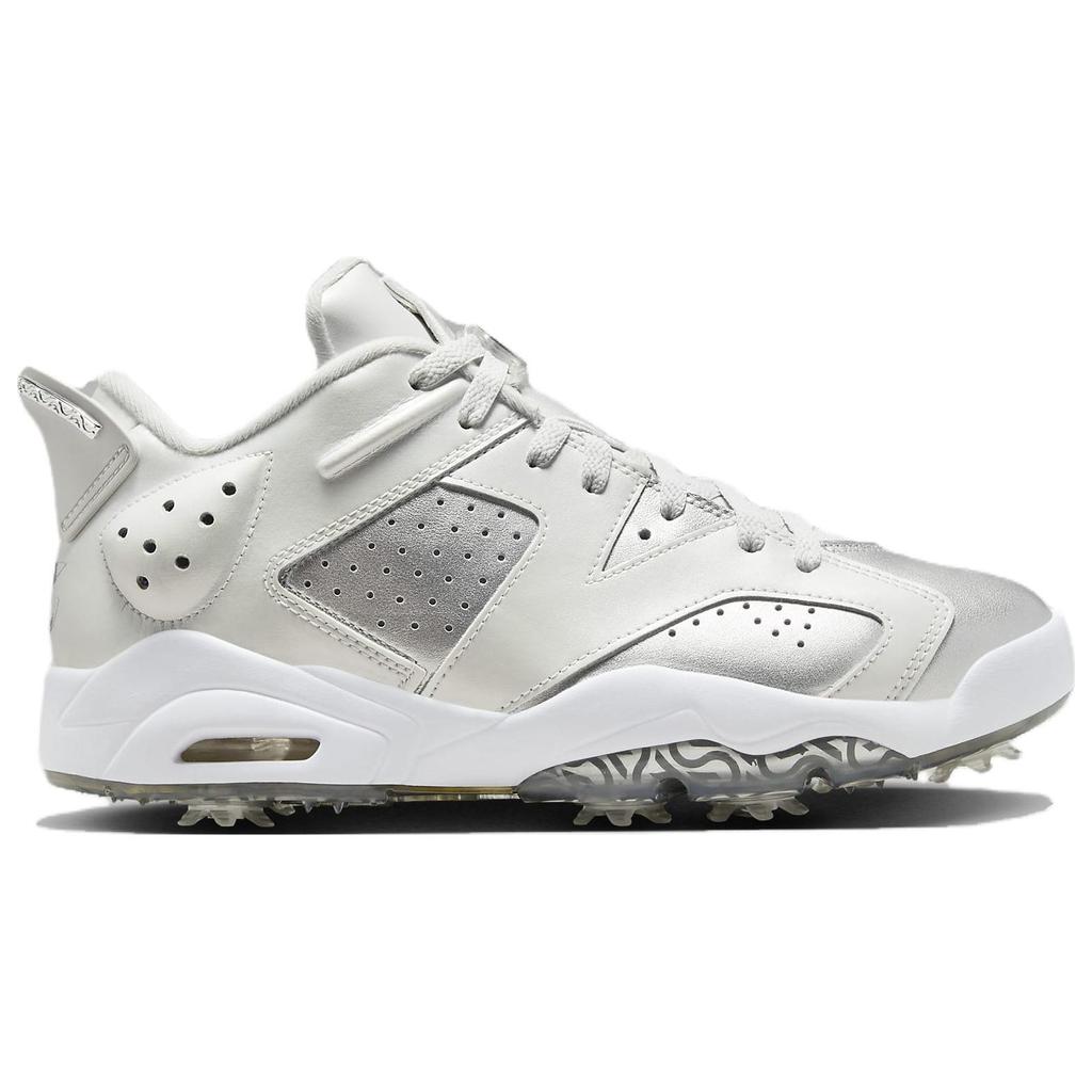 Air Jordan 6 Retro Low Golf Pacote para Presente Masculino Tênis Prateado Photon-Dust Prateado Metálico FD6719-001