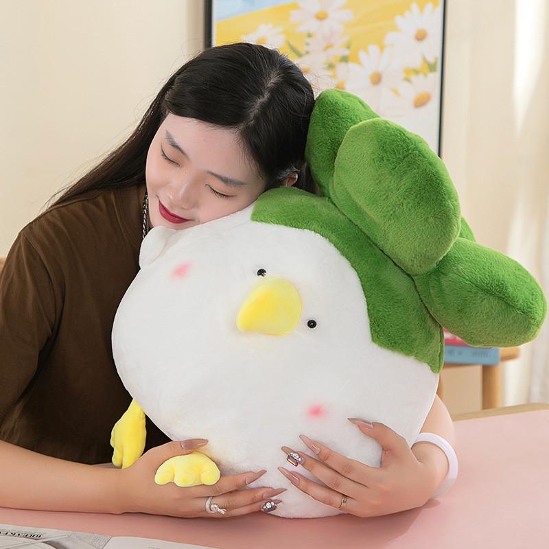 Plush Cabbage Chicken Toy Animal Stuffed Doll Kids Birthday Gifts Decoration