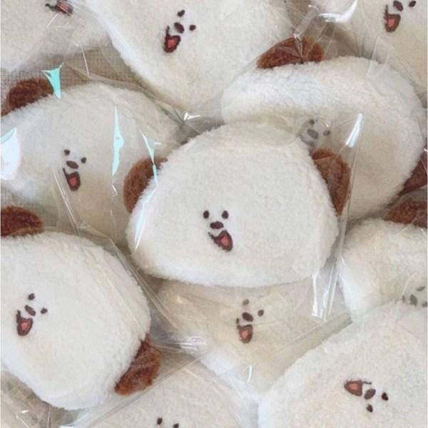 Daengdang-Geldbörse, halbe Geldbörse mit Hundecharakter, Mini-Geldbörse für Studentenkarten