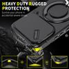 KEYSION 360° Rotating Ring Stand Phone Case for Xiaomi 17T 17T Pro 5G Slide Camera Protection Magnetic Shockproof Back Cover