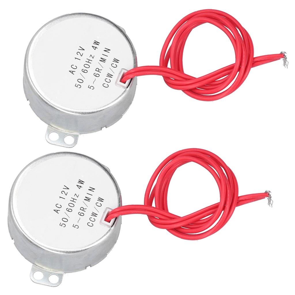 2Pcs AC Motor Synchronous CCWCW Micro Machine Tool Accessories AC12V 56RMIN 4W