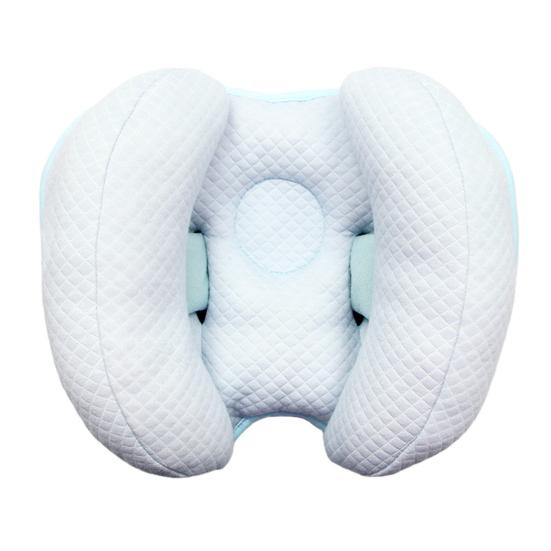 

Подушка для путешествий для младенцев 2 в 1, съемная конструкция, регулируемая ширина, подушка для поддержки шеи и головы младенца небесно-голубой