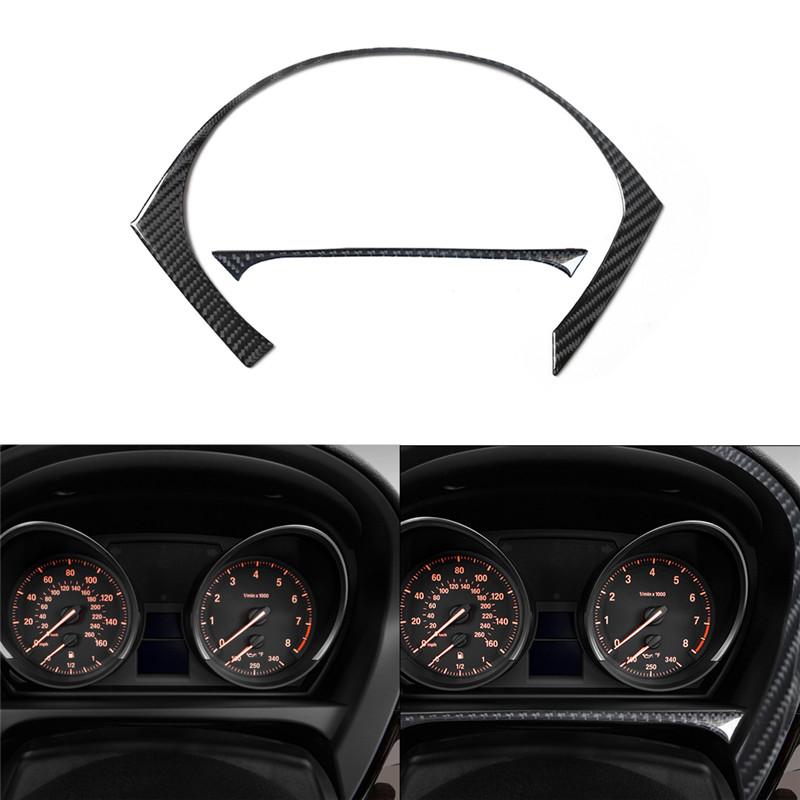 Carbon Fiber Car Interior Speedometer Surround Panel Outer Frame Cover Trim Sticker For BMW Z4 E89 2009-2016 Car Accessories