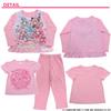 Detective Pretty Knit Pattern Pink Cure! Glow-in-the-Dark 2-Top Pajamas, B, 582, 130cm,