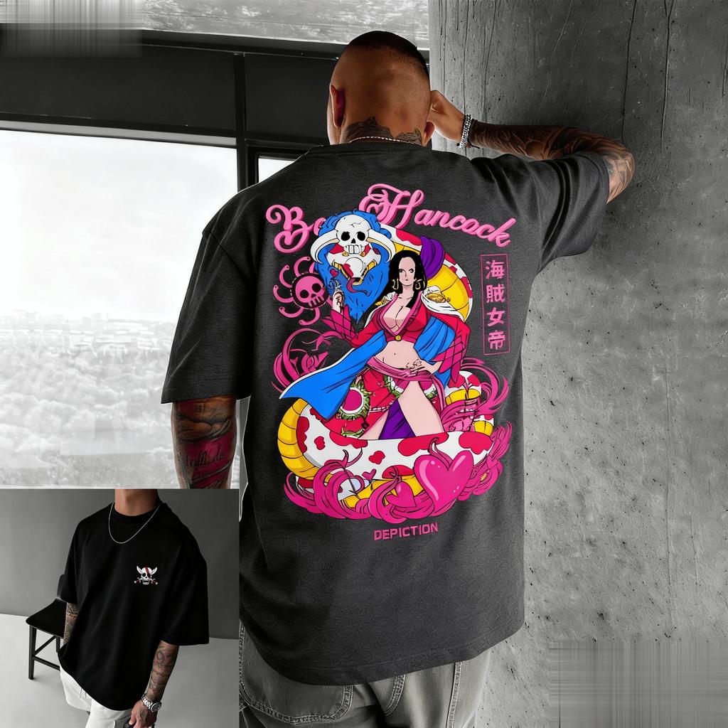 Oversized Vintage Anime One Piece Graphic T Shirt Men Women Short Sleeve Tee Streetwear Casual Top Summer Fashion Y2k Clothes