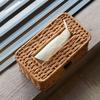 Vintage Napkin Holder Handmade Tissue Paper Holder Durable Woven Tissue Box  Household Storage