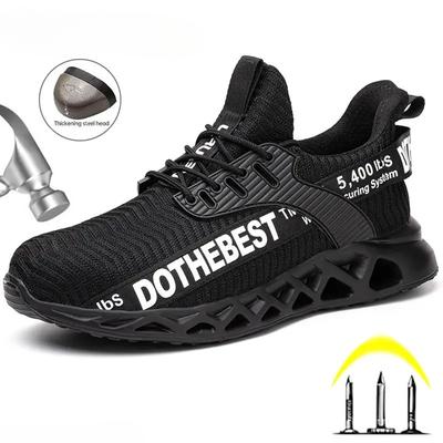 Steel Toe Safety Shoes for Men Women Lightweight Work Sneakers Puncture Proof Work Shoes Unisex Coustruction Safety Work Boots Steel Cap Shoes