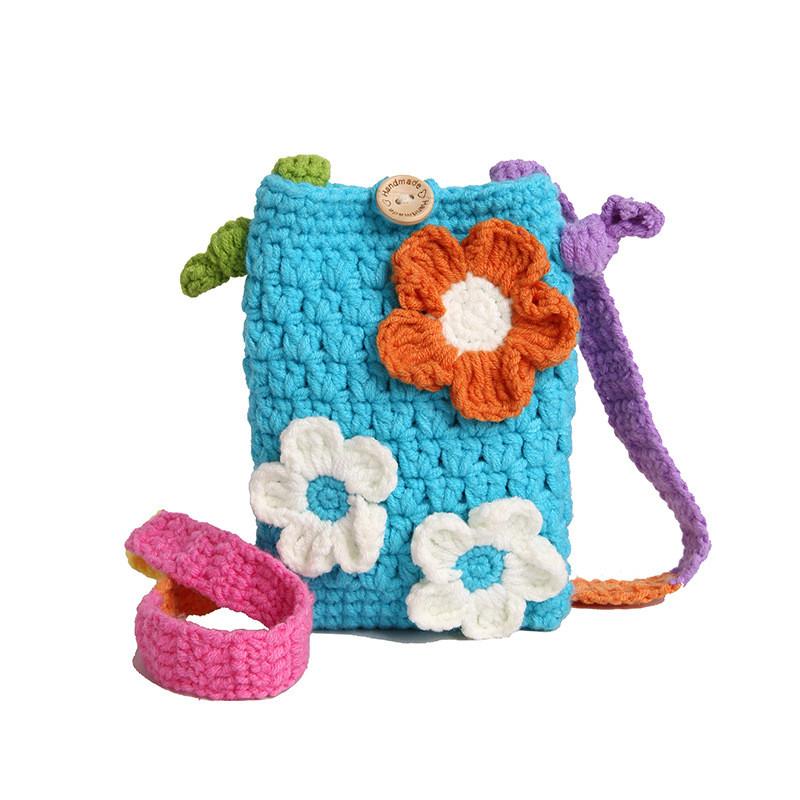 No Ip Included Casual Handwoven Phone Crossbody Bag With Soft Material For Daily Use