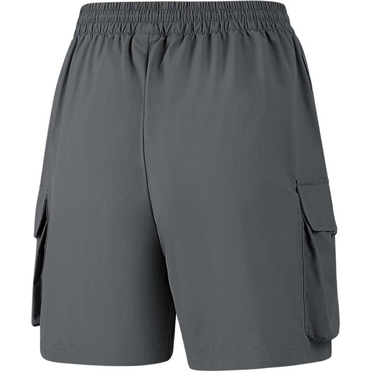 Skechers Water-Resistant Outdoor Loose-Fit Cargo Shorts Women shorts Volcanic-Gray P225W132-04YJ