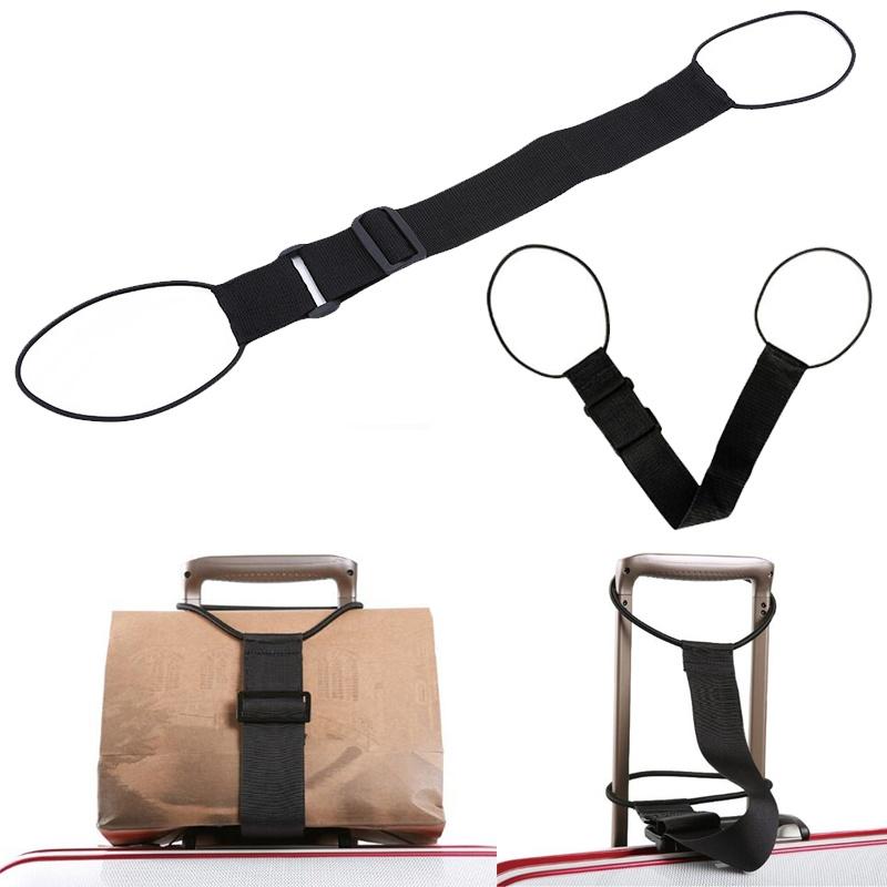 

Чорний багажний ремінь Дорожня сумка з фіксованим ременем Багажний ремінь One Size