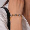 Titanium Steel Star Bead Bracelet - Elegant Design with a High-End Luxury Feel for Women