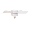 LED Socket Ceiling Fan Light   Dimmable Ceiling Fan with Remote Control E27 Base for Living Room White