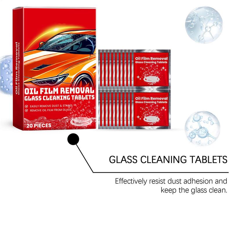 Cleaning Tablets For Glass Washer Tablets Glass Windshield Fluid Tablet Wiper Fluid Solid Car Cleaner Effervescent Tablet For