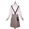 Maekakedo Nekozawa Katsuragi material apron GY front-tied
