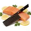 7 Inch Sicing Knife Tricolour Copper Damasus Steel Powder Alloy Steel Blade Wood Handle Chef Cleaver Meat Handmade Kitchen Knife