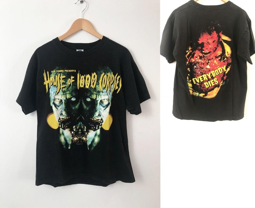 Vintage 2001 House of 1000 Corpses Everybody Dies Film T-Shirt S-5XL NACHDRUCK NEU Unisex T-Shirt