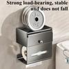 Morden Tissue Boxes Luxury Stainless Steel Tissue Box Simple Multifunctional Toilet Storage Rack with Storage Household Supplies