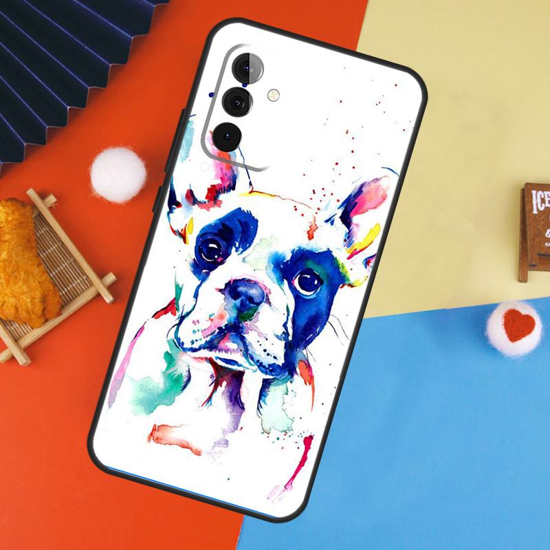 

French Bulldog Dog Case For Samsung Galaxy A14 A34 A54 A55 A35 A15 A73 A53 A33 A23 A13 A12 A32 A52 A51 Cover Samsung A42 5G