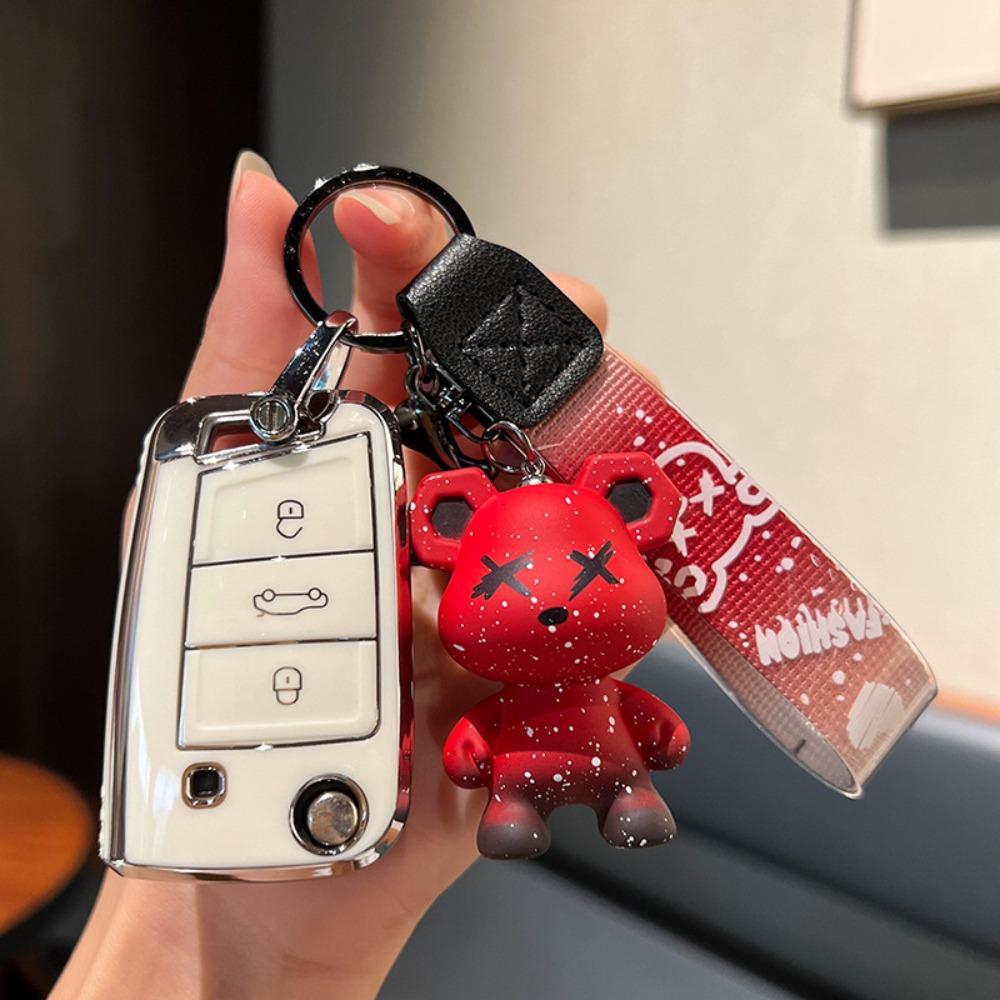Durable for VW Key Holder for Golf Polo Passat Tiguan Lavida Bora Sagitar Troc Tuyue Lamando Protective Cover