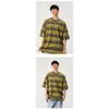 Herren Gestreiftes Lockeres Rundhals Casual Kurzarm T-Shirt
