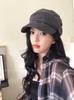 Lyocell material, Yamamoto style solid color stacked beret, literary and versatile face-showing small casual painter hat