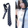 Striped Preppy Polyester Necktie Academic Uniform Shirt Tie Accessory For College Students And Stylish Dress Neckwear