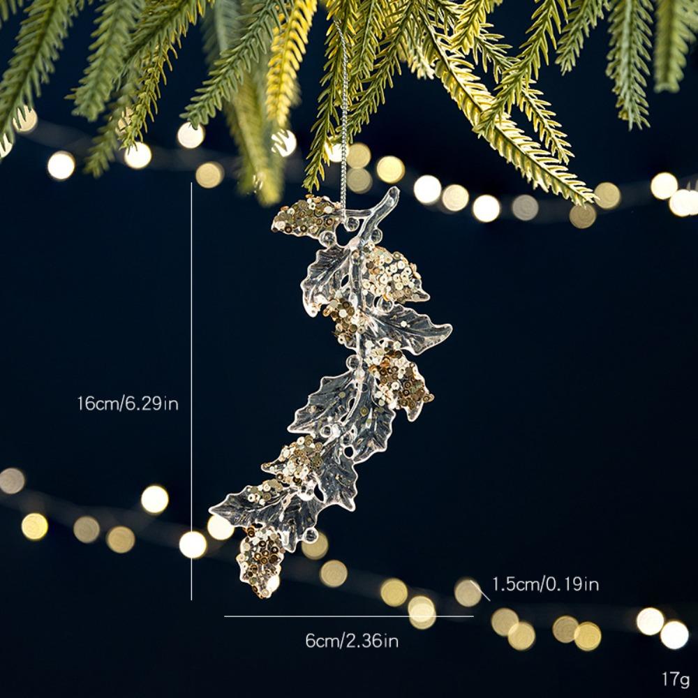 Snowflake Christmas Tree Ornaments DIY Crystal Hanging Christmas Crystal Pendants  Indoor Outdoor
