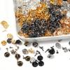 50 Jeux Broches Attaches Bouton Fermoir Papillon Support Badge à Pression Attache Broche Clou Attaches pour Bijoux DIY