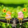 Pinwheel Paradise Tie-Up Doll: Cute Electric Car, Bicycle, Motorcycle, and Stroller Decoration