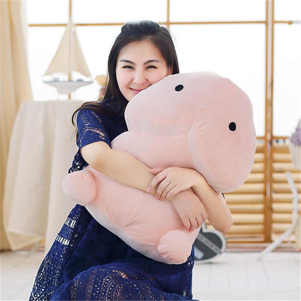 MMIAOO Chinko-chan Plush Toy, Cute Animal Body Pillow, Nap Pillow, Stress Relief Toy, Birthday Gift, Funny, Fluffy, Single Item (30cm)