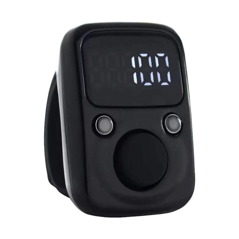 LED electronic counter Rechargeable with time counter Convenient 5-digit adjustable finger ring counter