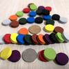 50 Pezzi Diametro 15*5mm 10 Colori Pedine Gioco in Legno Scacchi Colorati Per Segnalini Accessori Gioco da Tavolo