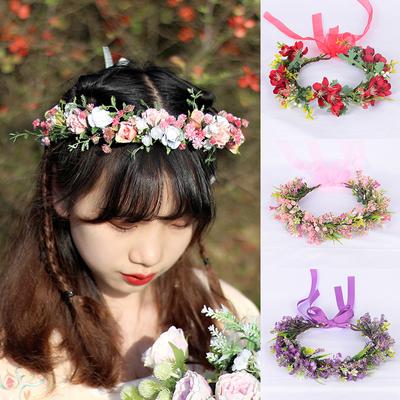1PC Floral Head Band Photo Shoot Tiaras Headband for Women Fashion Wreath Flower Wedding Multiple Options Available
