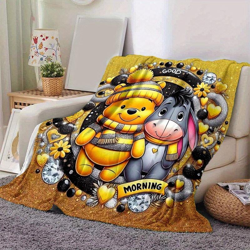 1pc Cute Stitch Printing Blanket - Soft, All-Season Throw for Living Room, Bedroom,Personalized Gift with Adorable Cartoon Design
