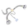 Kitchen Double Sink Downpipe Fittings Stainless Steel Flexible Drain Tubing Pipe Kit for Kitchen Bathroom Washroom