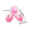 Princess Dress Up Shoes Jelly Sandals for Girls Beach Role Playing